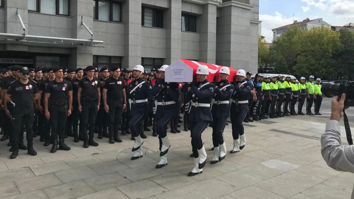 İstanbul’da şehit edilen polis memuru Şeyda Yılmaz için tören düzenlendi