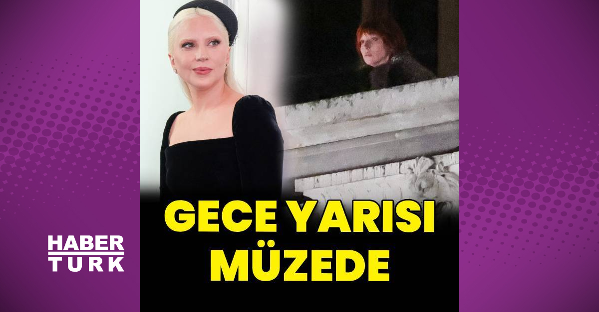 Lady Gaga Louvre Müzesi’nde gece yarısı çekimde