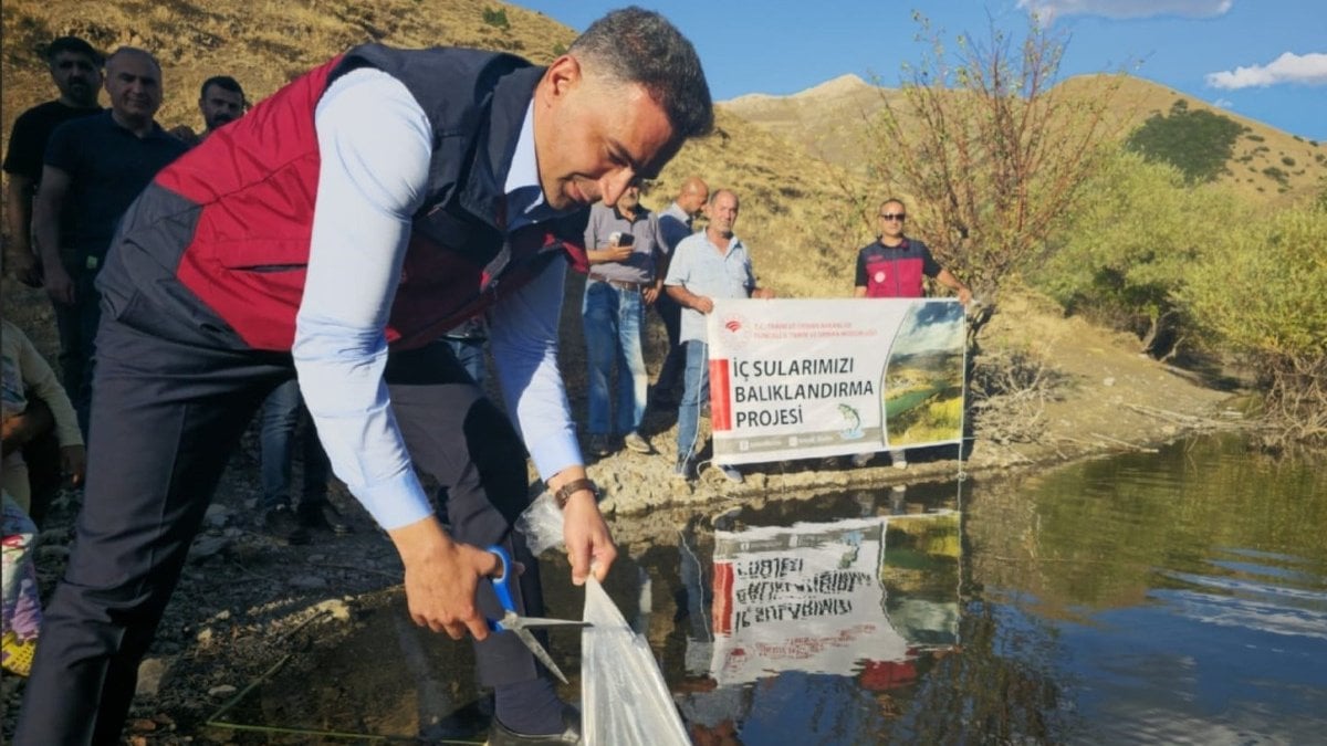 Tunceli’de 1 milyon 670 bin yavru sazan salındı